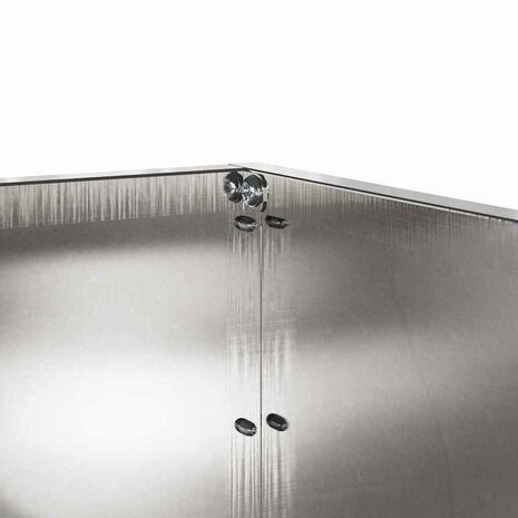 Tuinrand Zilver 60 x 60 x 13 cm Roestvrij staal 8