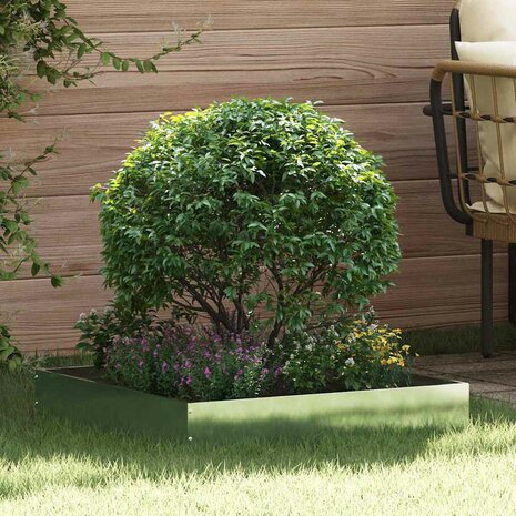 Tuinrand Zilver 60 x 60 x 13 cm Gegalvaniseerd staal 1