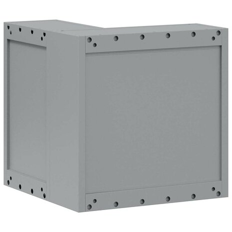 Gereedschapskast met plank Rood en Grijs 55 x 55 x 55 cm 5