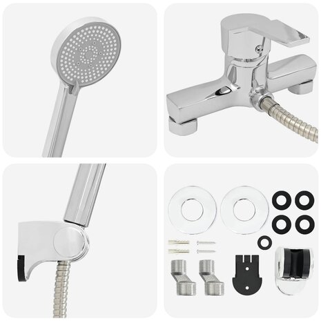 Doucheset Chroom G 1 / 2 inch Koper 6