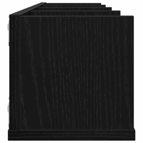 Wandplank met plank Zwart Eiken 100 x 18 x 18 cm Bewerkt hout 7