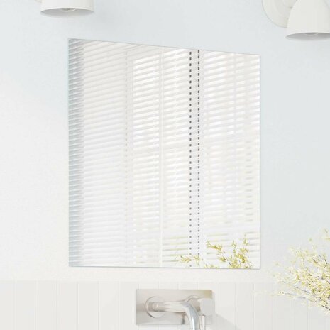 Wandspiegel Vierkant 50 x 50 cm gehard glas 3