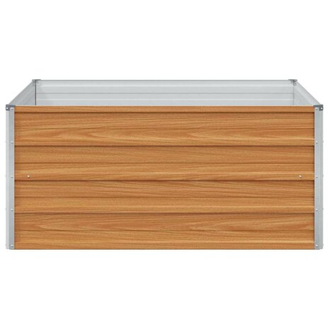 Verhoogde plantenbak Licht Bruin 100 x 100 x 45 cm 5