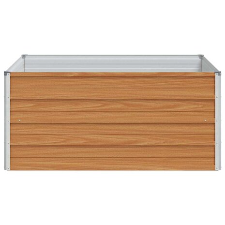 Verhoogde plantenbak Licht Bruin 100 x 100 x 45 cm 6