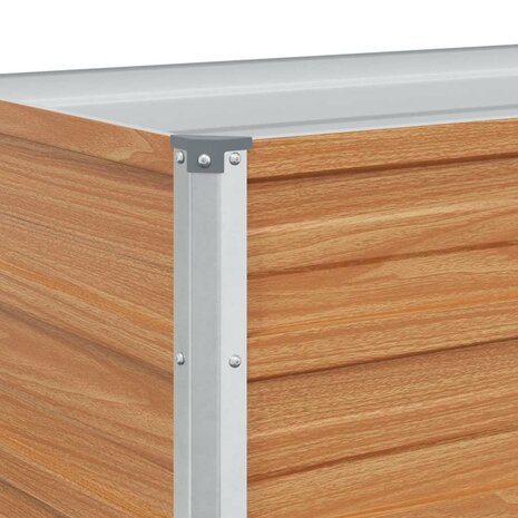 Verhoogde plantenbak Licht Bruin 100 x 40 x 45 cm 9
