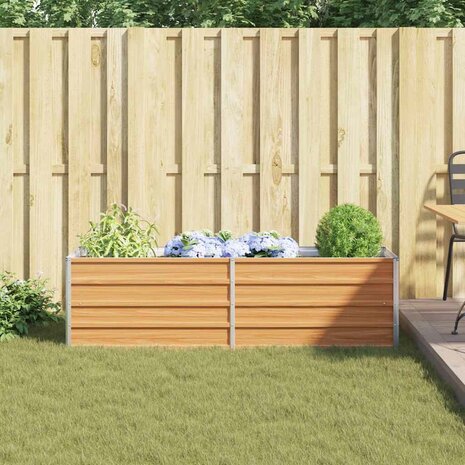 Verhoogde plantenbak Licht Bruin 160 x 40 x 45 cm 4