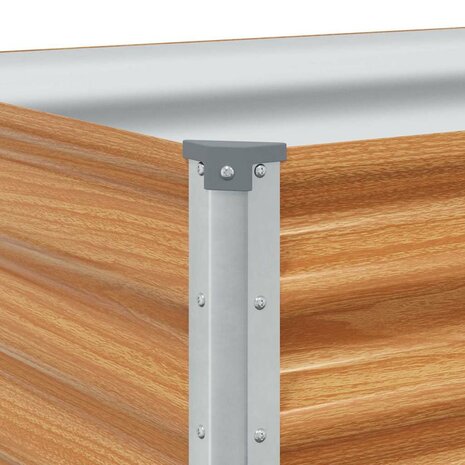 Verhoogde plantenbak 98 x 50 x 36 cm Gegalvaniseerd staal 9