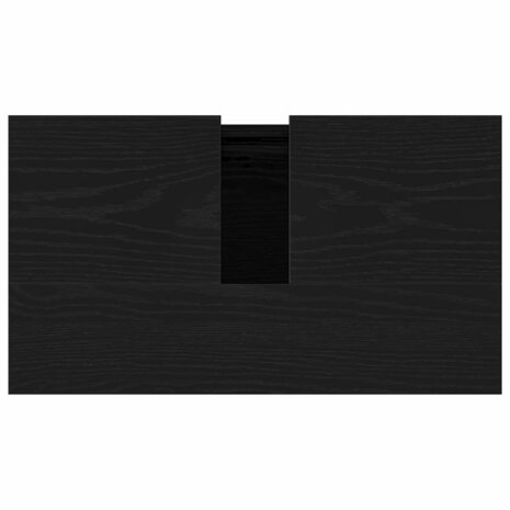 Badkamer wastafelkast Zwart Eiken 58 x 33 x 60 cm Bewerkt hout 9