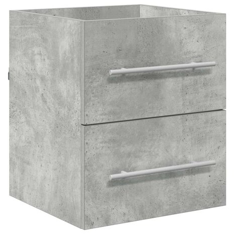 Wastafelkast Beton Grijs 38,5 x 41 x 48 cm Bewerkt hout 2