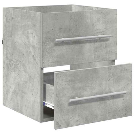 Wastafelkast Beton Grijs 38,5 x 41 x 48 cm Bewerkt hout 5