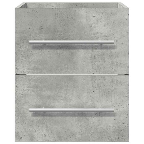 Wastafelkast Beton Grijs 38,5 x 41 x 48 cm Bewerkt hout 6