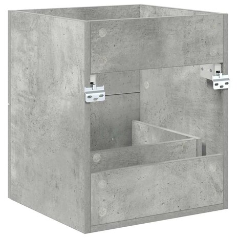 Wastafelkast Beton Grijs 38,5 x 41 x 48 cm Bewerkt hout 8
