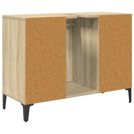 Wastafelkast met plank met opslag Sonoma Eiken 80 x 33 x 60 cm 8