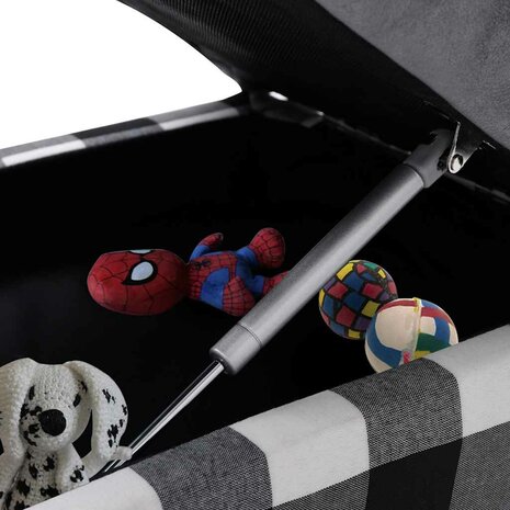 Hondenbank 57x34x36 cm pluche grijs 8