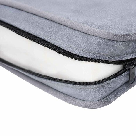 Hondenbank 57x34x36 cm pluche grijs 9