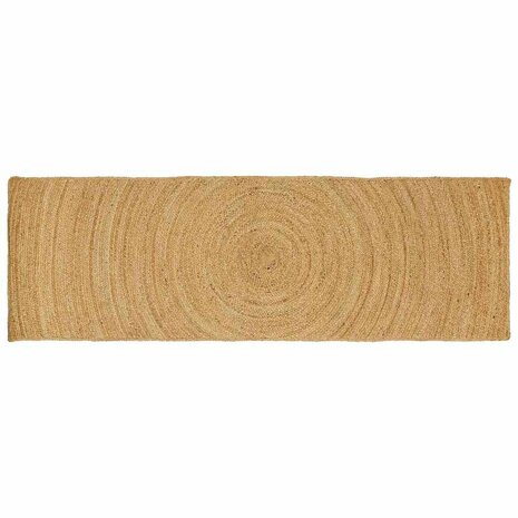 Vloerkleed Bruin 80 x 250 cm Jute 1