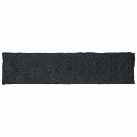 Vloerkleed Donkergrijs 60 x 200 cm Jute 1
