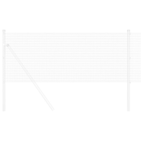 Gelaste draadhek Zilver 0.8 x 10 m 3