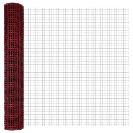 Gelaste draadhek Rood 1.5 x 10 m 5