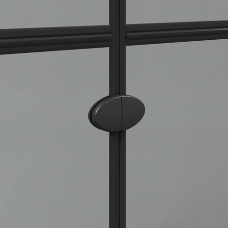 Inloopdouchewand Zwart 90 x 6.5 x 190 cm 9