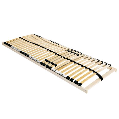 Lattenbodem Bruin 70 x 190 cm Massief beukenhout 1