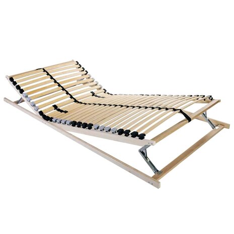 Lattenbodem Bruin 80 x 190 cm Massief beukenhout 1