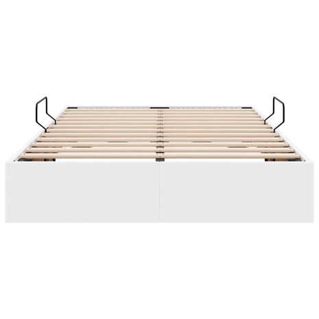 Opslag bed met matras Puur Wit 120 x 190 cm Kunstleer 7