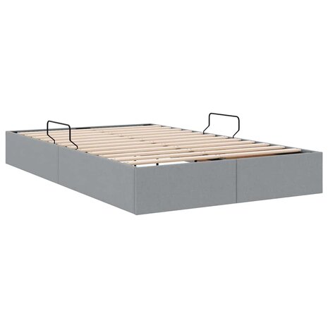 Opslag bed met matras met opslag Lichtgrijs 120 x 200 cm Stof 5