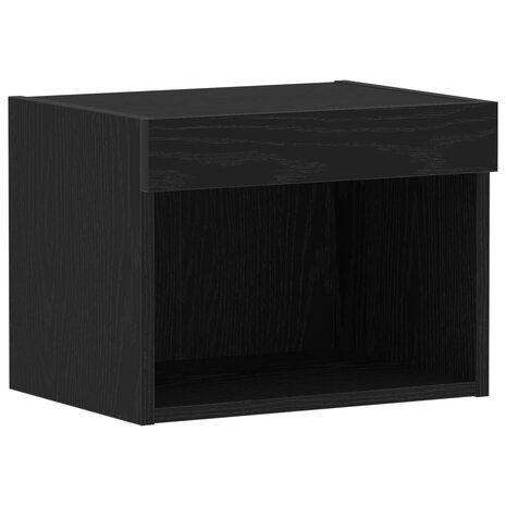 Tv-meubelset Zwart Eiken 40 x 30 x 30 cm Bewerkt hout 5