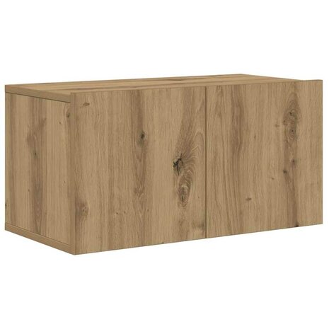 Tv-meubelset Wandgemonteerd Bruin 60 x 30 x 30 cm Bewerkt hout 2