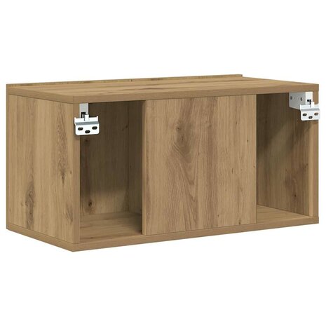 Tv-meubelset Wandgemonteerd Bruin 60 x 30 x 30 cm Bewerkt hout 8