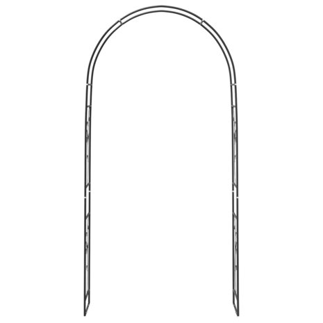 Tuin Boog Bloemen Zwart 5