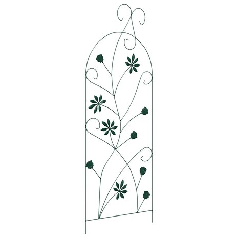 Tuinhek 3 pcs Groen 112 x 40 cm Staal 5