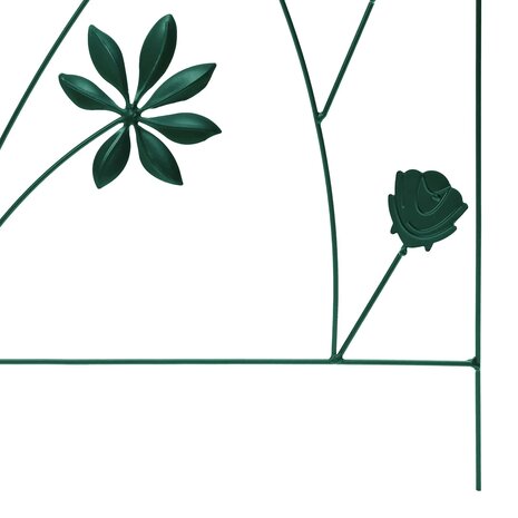 Tuinhek 3 pcs Groen 112 x 40 cm Staal 8