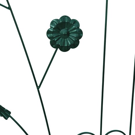 Tuinhek 3 pcs Groen 112 x 40 cm Staal 8