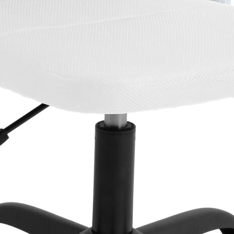 Kantoorstoel verstelbare hoogte mesh stof wit 7