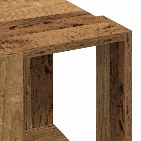 Salontafel Oud Hout 32 x 32 x 30 cm Bewerkt hout 8