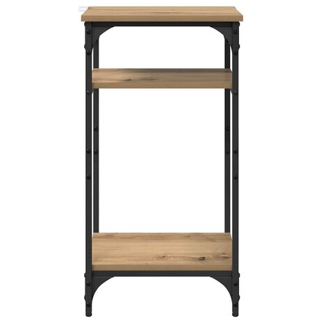 Bijzettafel Artisan Eiken 40 x 30 x 75 cm Bewerkt hout 5