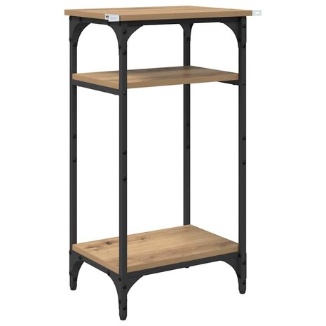 Bijzettafel Artisan Eiken 40 x 30 x 75 cm Bewerkt hout 7