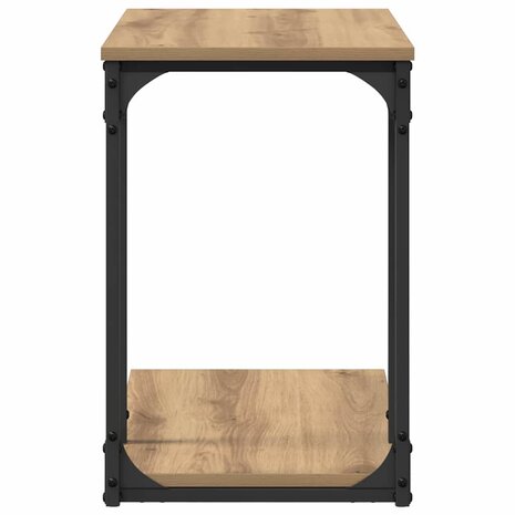 Bijzettafel Artisan Eiken 50 x 35 x 52 cm Bewerkt hout 6