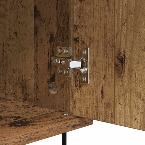 Dressoir Wandgemonteerd Oudhout 40 x 35 x 70 cm Bewerkt hout 9