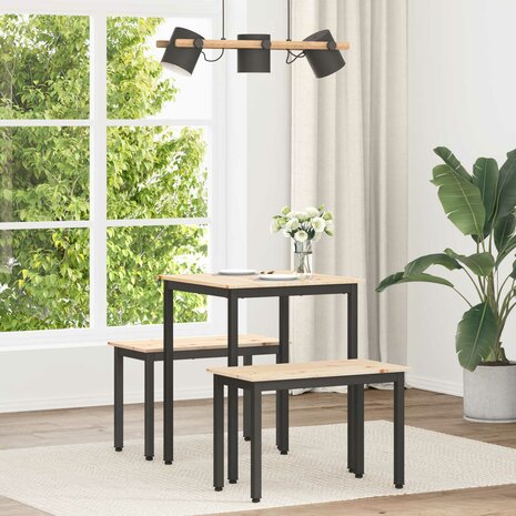 Eettafel Naturel 60 x 60 x 75 cm Massief grenenhout 1