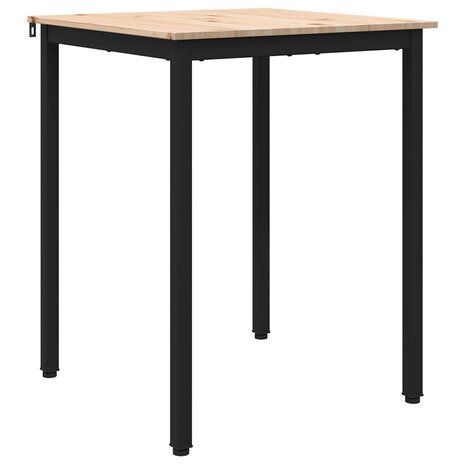 Eettafel Naturel 60 x 60 x 75 cm Massief grenenhout 2