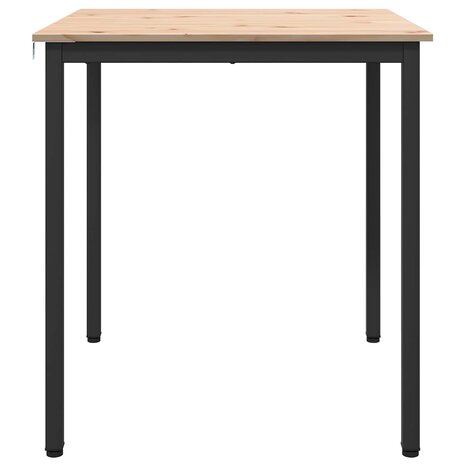 Eettafel Naturel 70 x 70 x 75 cm Massief grenenhout 6