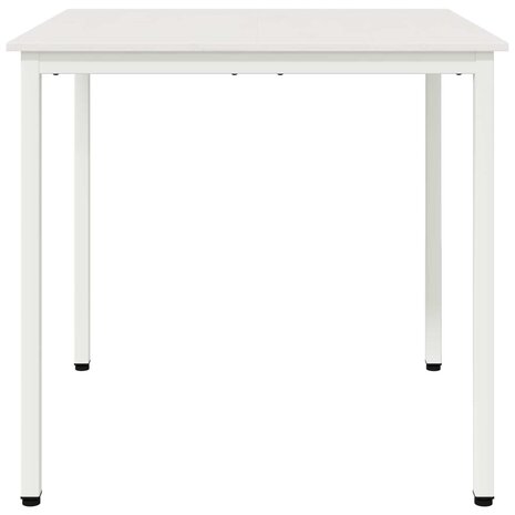 Eettafel Wit 80 x 80 x 75 cm Massief grenenhout 5