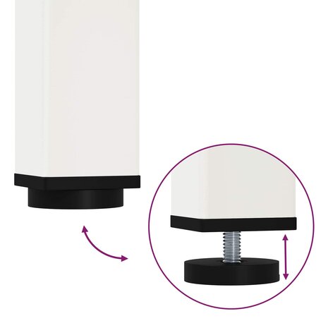 Eettafel Wit 80 x 80 x 75 cm Massief grenenhout 9