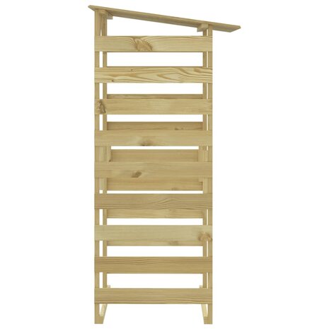 Pergola met dak 100x90x200 cm ge&iuml;mpregneerd grenenhout 4