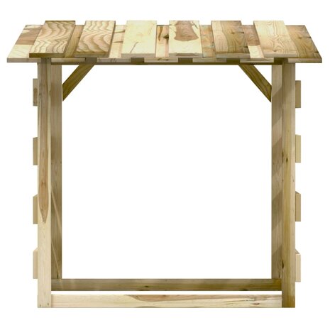 Pergola's met dak 4 st 100x90x100 cm ge&iuml;mpregneerd grenenhout 6