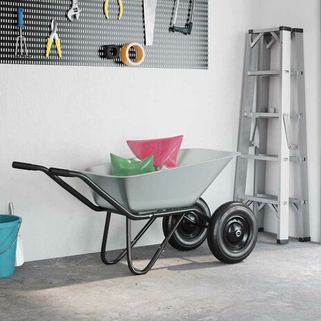 Vervanging voor kruiwagenlade Zilver 88 x 60 x 32 cm Staal 4