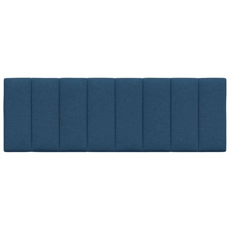 Hoofdbordkussen "Hanko" 120 cm stof blauw 4